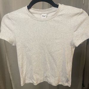 Aritzia TNA Ribbed Waist T-Shirt